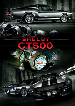 FORD SHELBY - Mustang GT 500 3D plakt